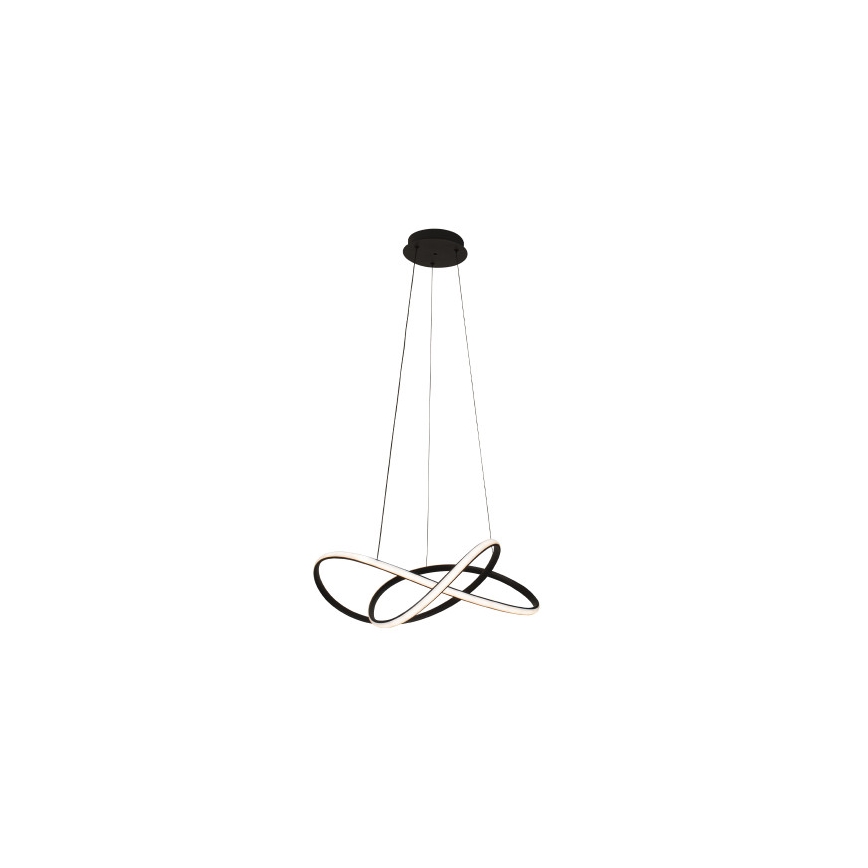 Zatemljiv LED lestenec na jekleni vrvici LED/85W/230V 3000-6500K premer 60 cm + daljinski upravljalnik