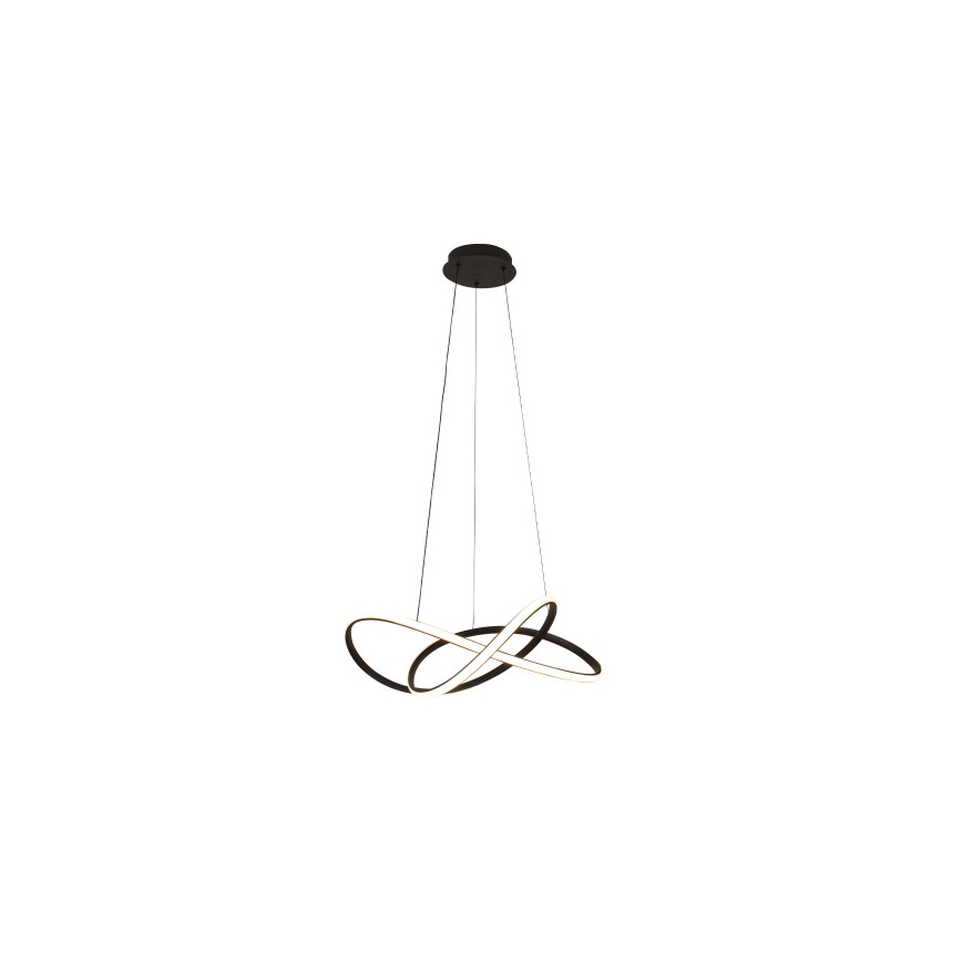 Zatemljiv LED lestenec na jekleni vrvici LED/85W/230V 3000-6500K premer 60 cm + daljinski upravljalnik
