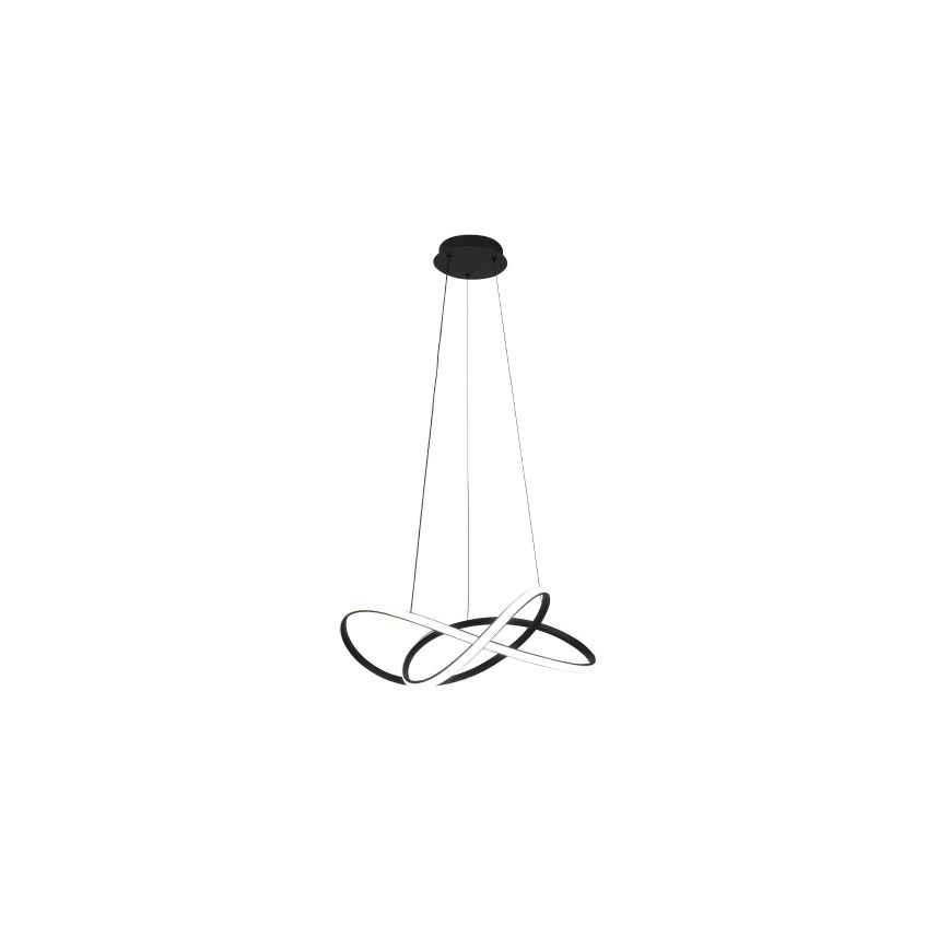 Zatemljiv LED lestenec na jekleni vrvici LED/85W/230V 3000-6500K premer 60 cm + daljinski upravljalnik