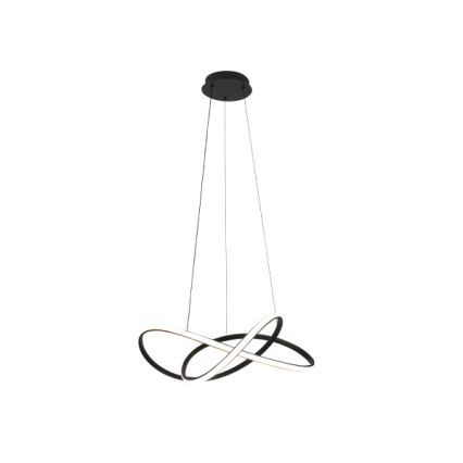 Zatemljiv LED lestenec na jekleni vrvici LED/85W/230V 3000-6500K premer 60 cm + daljinski upravljalnik