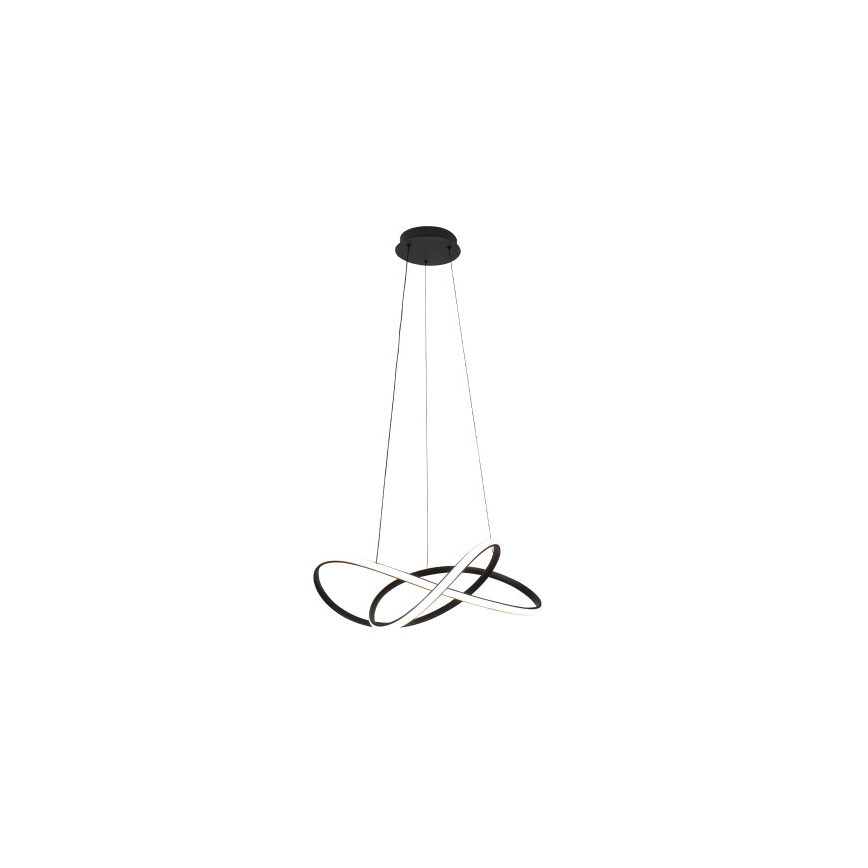 Zatemljiv LED lestenec na jekleni vrvici LED/85W/230V 3000-6500K premer 60 cm + daljinski upravljalnik