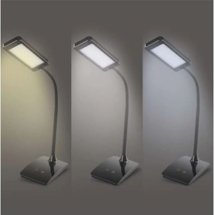 LED zatemljiva namizna svetilka EDDY LED/6W/230V 3000/4500/6800K črna