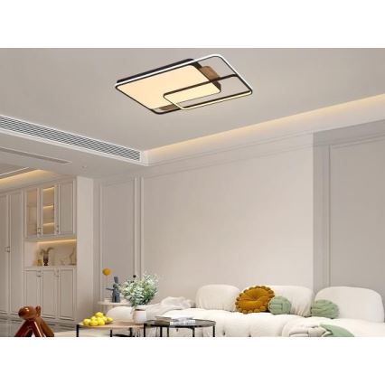 LED zatemljiva stropna svetilka LED/280W/230V 3000-6500K + daljinski upravljalnik