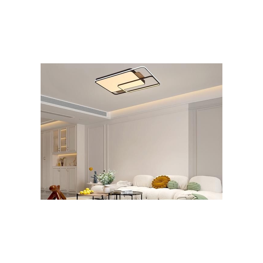 LED zatemljiva stropna svetilka LED/280W/230V 3000-6500K + daljinski upravljalnik