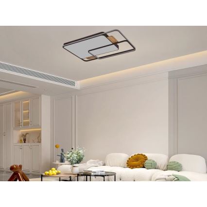 LED zatemljiva stropna svetilka LED/280W/230V 3000-6500K + daljinski upravljalnik