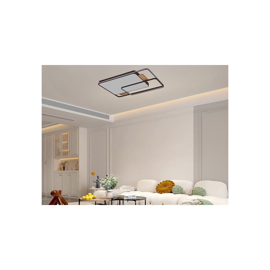 LED zatemljiva stropna svetilka LED/280W/230V 3000-6500K + daljinski upravljalnik