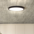 LED Zatemnilna stropna svetilka ESTELA LED/36W/230V premer 30 cm črna + daljinski upravljalnik