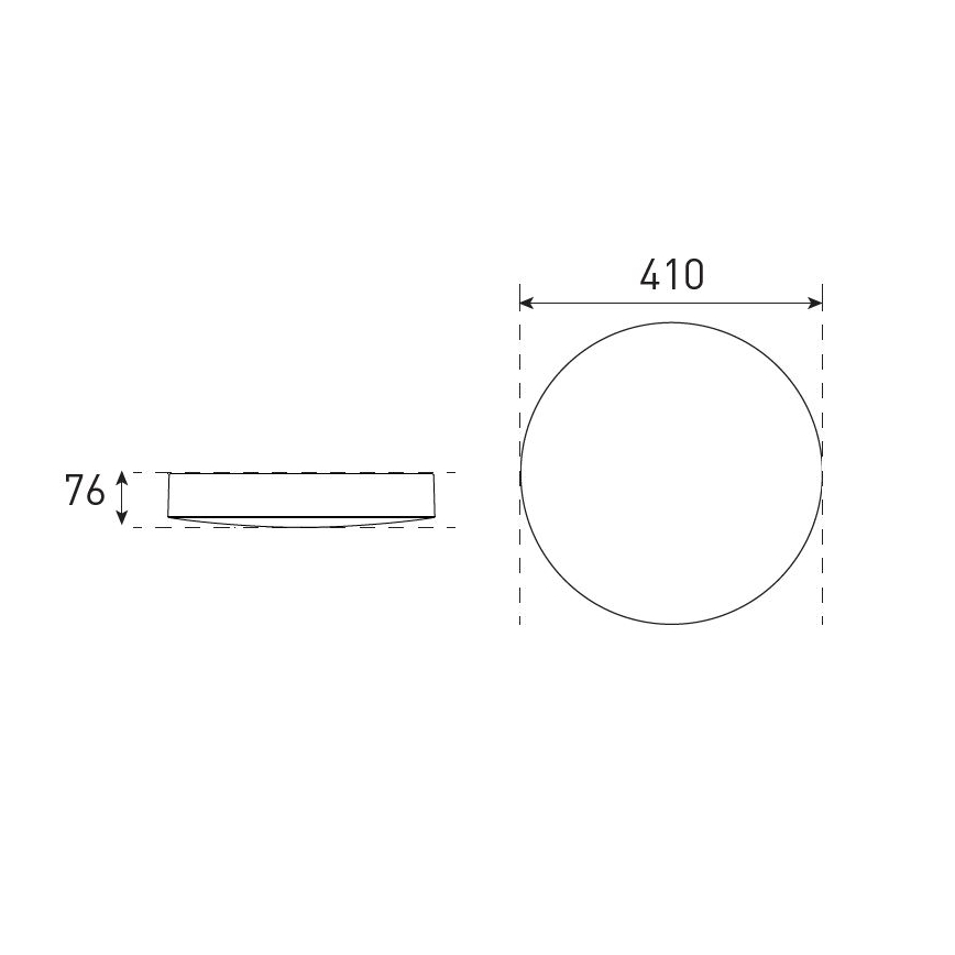 LED zatemnilna stropna svetilka za kopalnico VARIO LUMO LED/22/32W/230V 3000/4000/5700K premer 41 cm IP44 bela