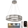 LED Zatemnitven kristal lestenec na vrvici LED/40W/230V 3000-6500K sijajni krom + Daljinski upravljalnik