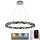 LED Zatemnitven kristal lestenec na vrvici LED/55W/230V 3000-6500K sijajni krom + Daljinski upravljalnik