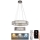 LED Zatemnitven kristal lestenec na vrvici LED/65W/230V 3000-6500K sijajni krom + Daljinski upravljalnik
