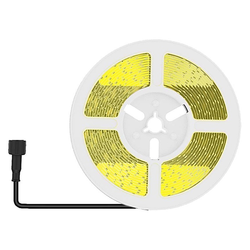 LED Zatemnitven solarni trak LED/1,2W/3,7V 4000K IP67 5m + Daljinski upravljalnik