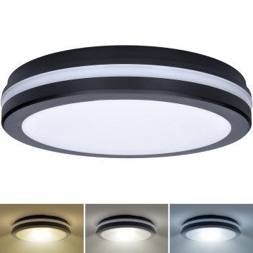 LED Zatemnitven zunanji stropna svetel LED/36W/40W/44W/230V 3000/4000/6500K IP65 črna