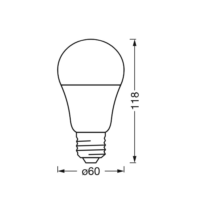 LED Zatemnitvena antibakterijska žarnica A40 E27/9W/230V Wi-Fi - Ledvance
