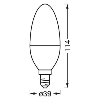 LED Zatemnitvena antibakterijska žarnica B40 E14/4,9W/230V Wi-Fi - Ledvance