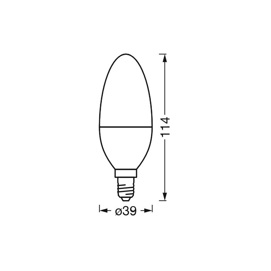 LED Zatemnitvena antibakterijska žarnica B40 E14/4,9W/230V Wi-Fi - Ledvance