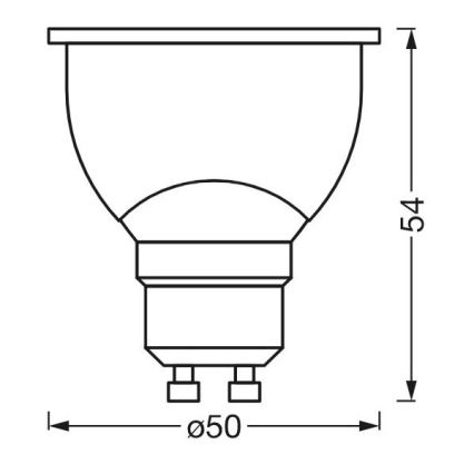 LED Zatemnitvena antibakterijska žarnica PAR16 GU10/4,9W/230V Wi-Fi - Ledvance