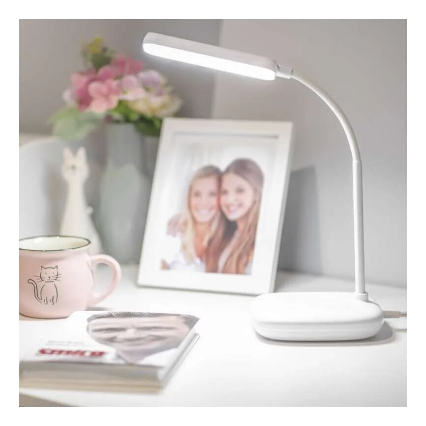LED Zatemnitvena fleksibilna namizna svetilka LED/12W/230V 3000K/4000K/6500K bela