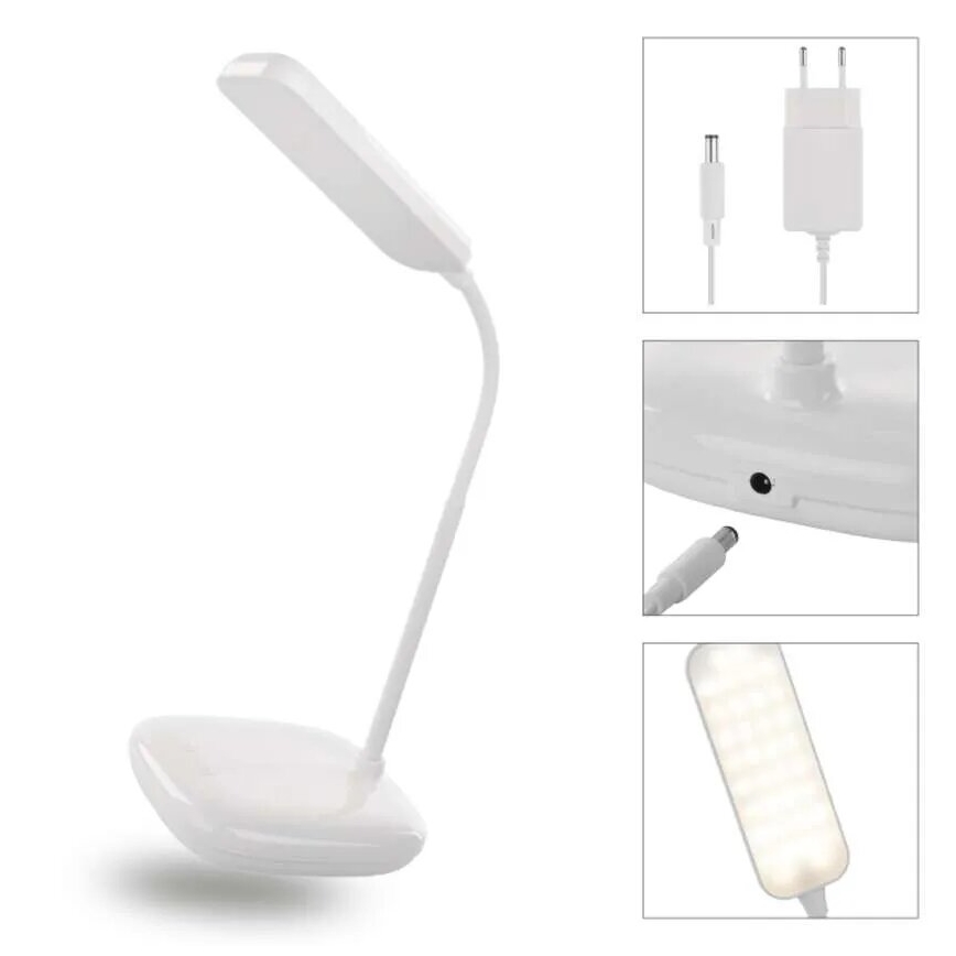 LED Zatemnitvena fleksibilna namizna svetilka LED/12W/230V 3000K/4000K/6500K bela