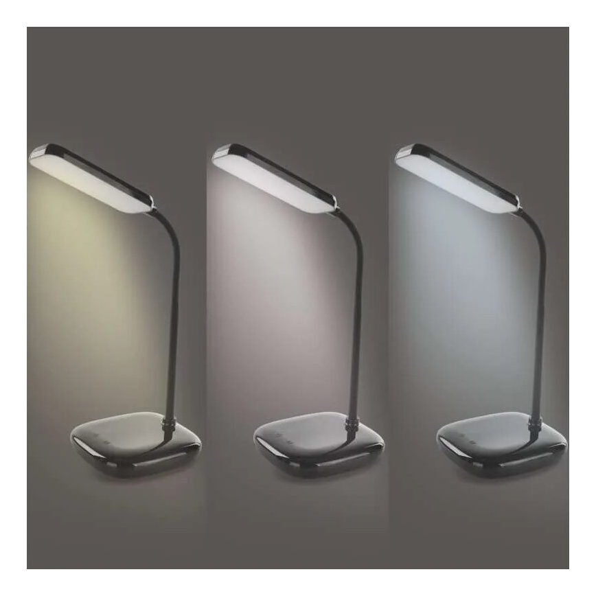 LED Zatemnitvena fleksibilna namizna svetilka LED/12W/230V 3000K/4000K/6500K črna