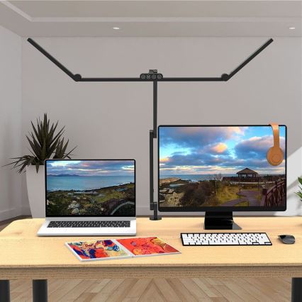 LED Zatemnitvena na dotik fleksibilna namizna svetilka POINTIQ LED/36W/230V 3000-6500K CRI 92 črna