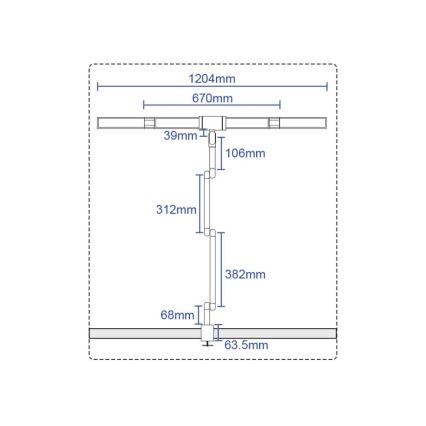 LED Zatemnitvena na dotik fleksibilna namizna svetilka POINTIQ LED/36W/230V 3000-6500K CRI 92 črna