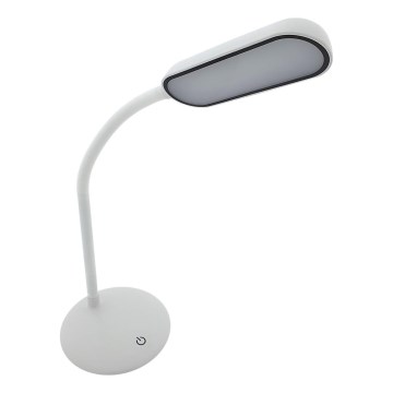 LED Zatemnitvena fleksibilna namizna svetilka na dotik LED/6W/5V USB 1200 mAh bela