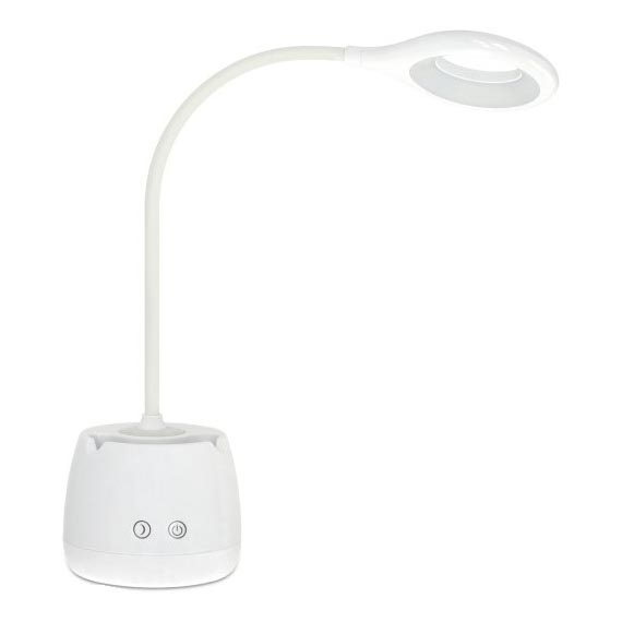 LED Zatemnitvena fleksibilna polnilna namizna svetilka LUSIA LED/5W/5V 3000/4000K 1200 mAh bela