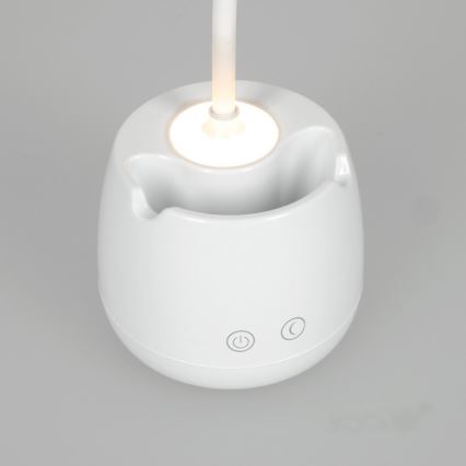 LED Zatemnitvena fleksibilna polnilna namizna svetilka LUSIA LED/5W/5V 3000/4000K 1200 mAh bela