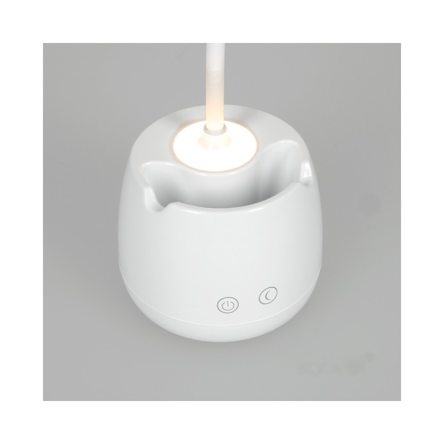 LED Zatemnitvena fleksibilna polnilna namizna svetilka LUSIA LED/5W/5V 3000/4000K 1200 mAh bela