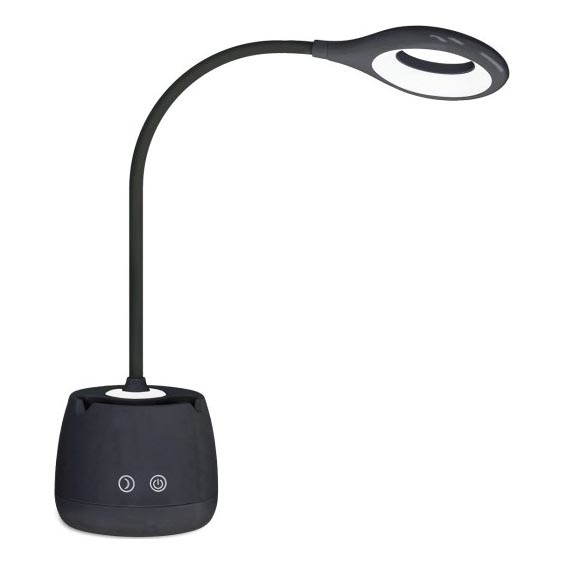 LED Zatemnitvena fleksibilna polnilna namizna svetilka LUSIA LED/5W/5V 3000/4000K 1200 mAh črna