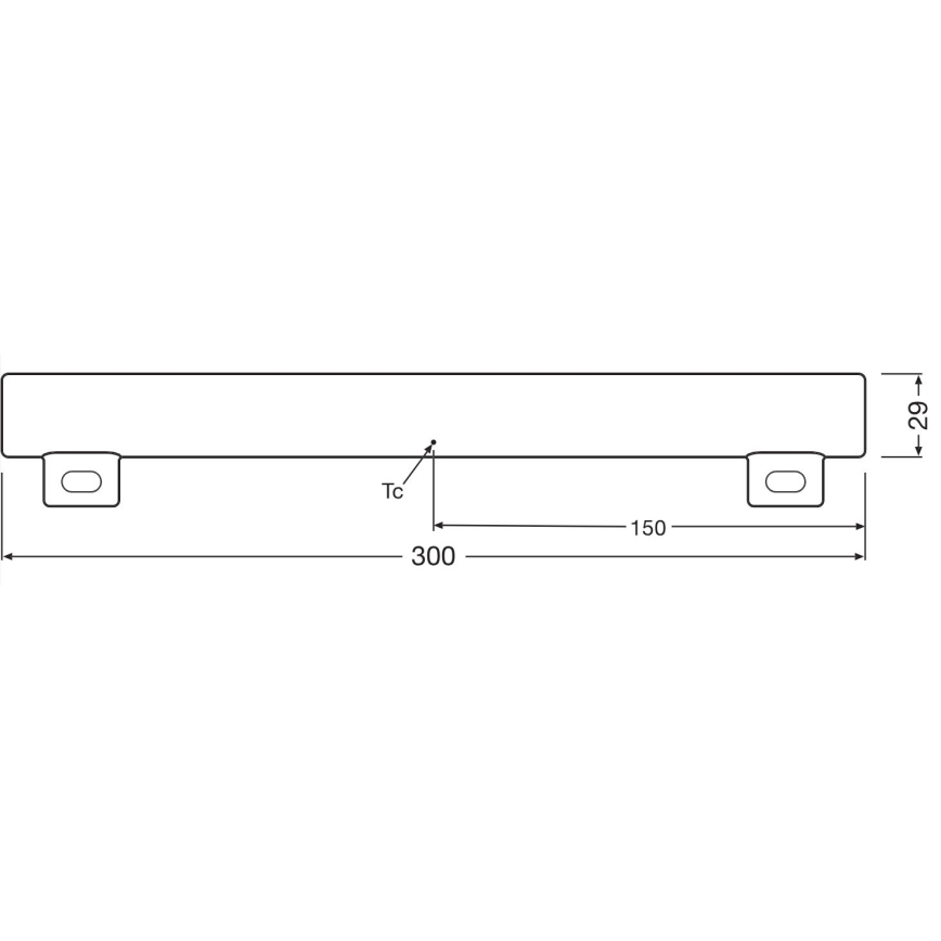 LED Zatemnitvena fluorescentna cev S14s/3W/230V 2700K 30 cm CRI 90 - Osram