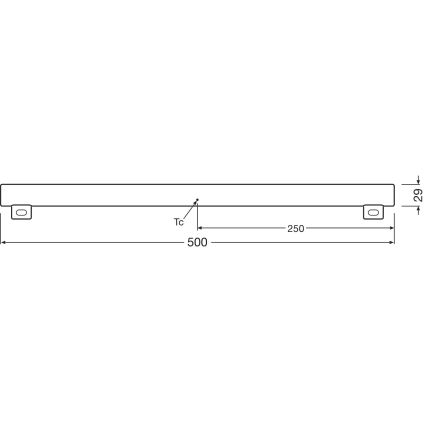 LED Zatemnitvena fluorescentna cev S14s/4,7W/230V 2700K 50 cm CRI 90 - Osram