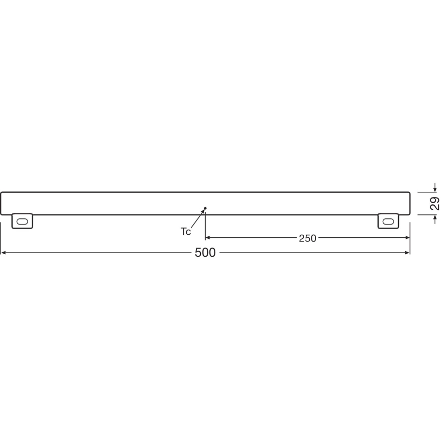 LED Zatemnitvena fluorescentna cev S14s/4,7W/230V 2700K 50 cm CRI 90 - Osram