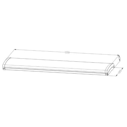 LED Zatemnitvena fluorescentna svetilka LED/35W/44W/52W/60W/230V 4000K 120 cm