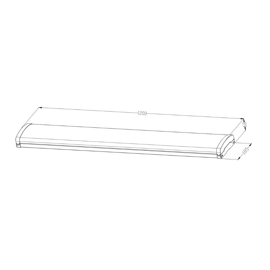 LED Zatemnitvena fluorescentna svetilka LED/35W/44W/52W/60W/230V 4000K 120 cm