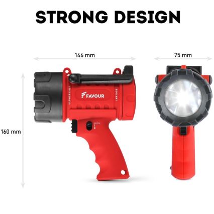 LED Zatemnitvena industrijska svetilka LED/5W/3xC IP67