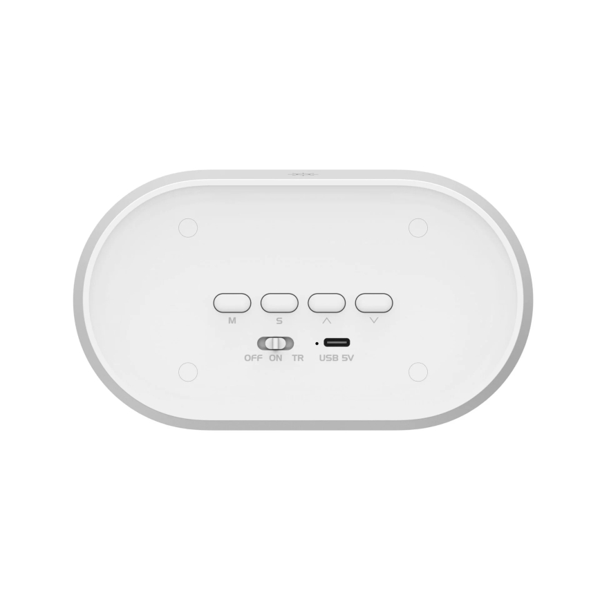 LED Zatemnitvena mala nočna svetilka z budilko KAJA LED/1,3W/5V 3000K