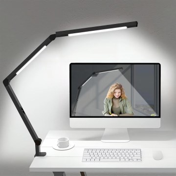 LED Zatemnitvena na dotik fleksibilna namizna svetilka POINTIQ LED/12W/230V 3000/4000/5000/6500K CRI 92 črna