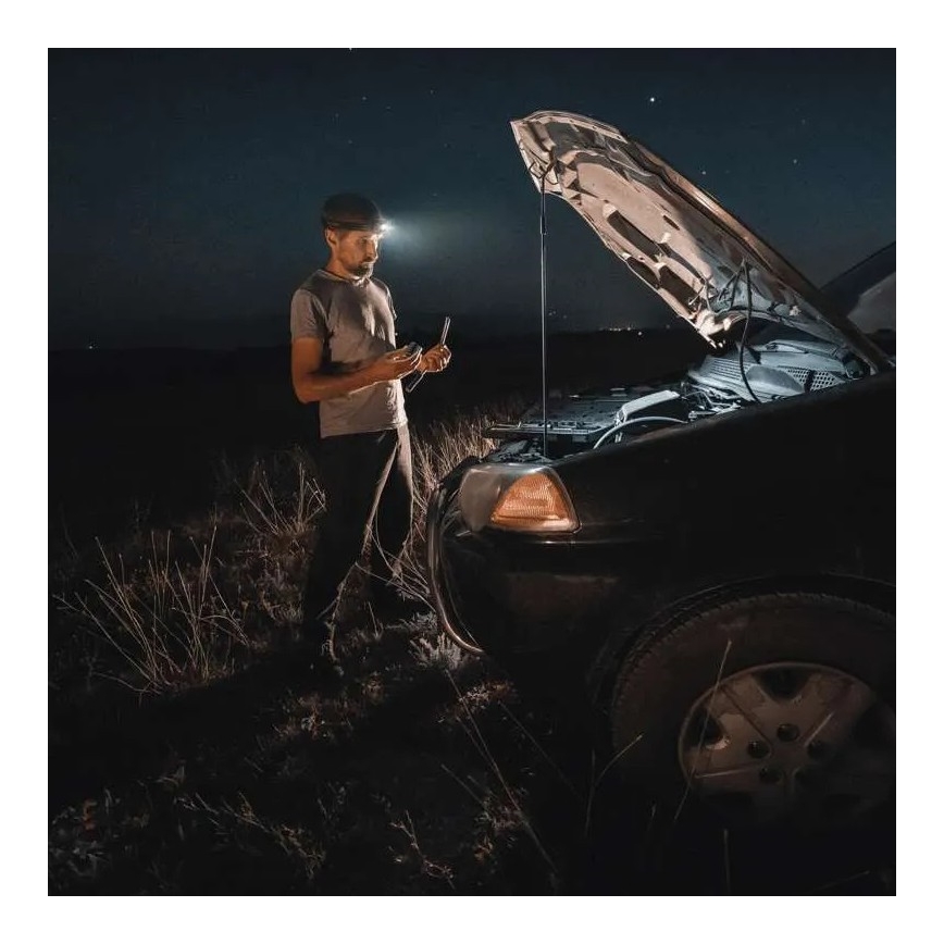 LED zatemnitvena naglavna svetilka s senzorjem GP DISCOVERY CHW54 LED/3xAAA IPX5