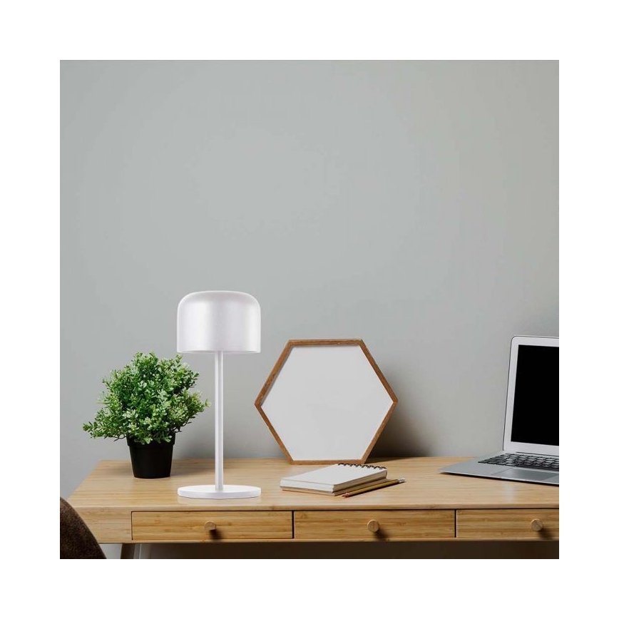 LED Zatemnitvena polnilna namizna svetilka na dotik LED/1,5W/5V 2700-5700K IP54 2200 mAh bela