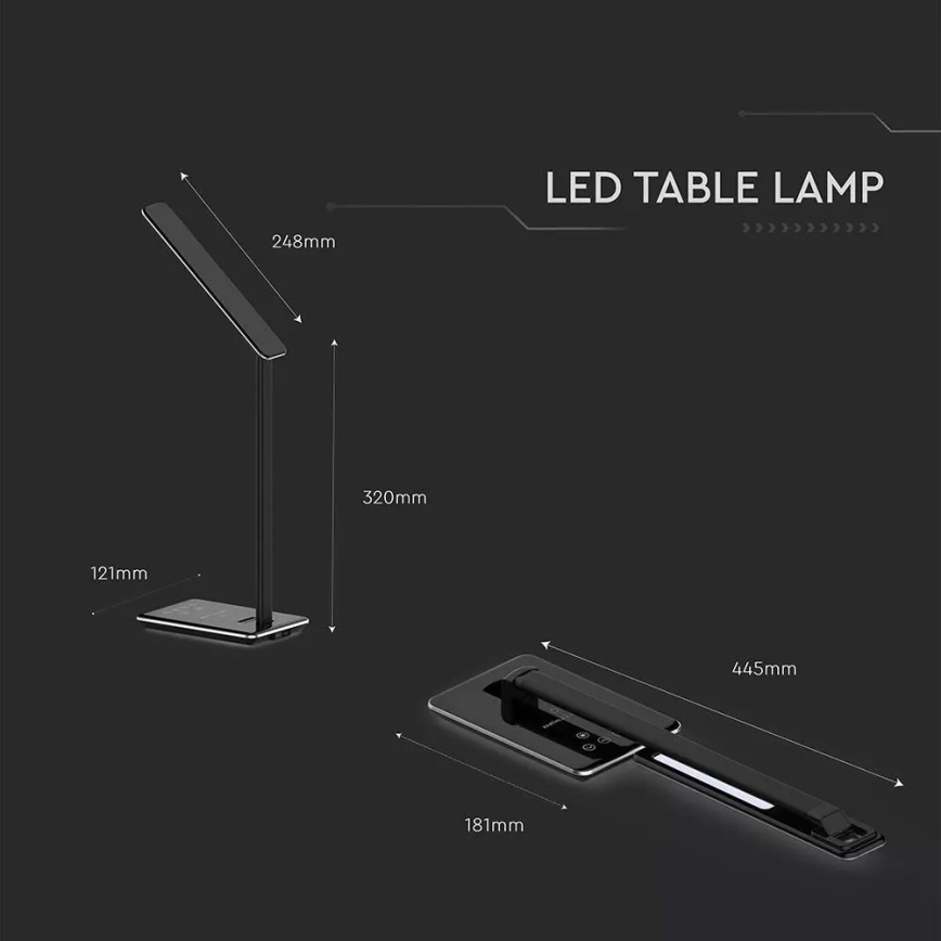 LED Zatemnitvena namizna svetilka LED/5W/230V z brezžičnim polnjenjem