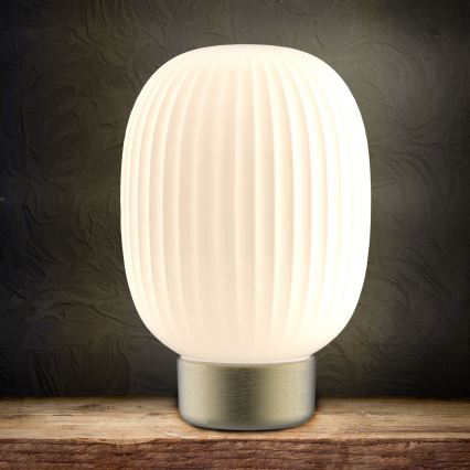 LED Zatemnitvena namizna svetilka na dotik LATTE LED/1,8W/5V USB 2000 mAh zlata/bela