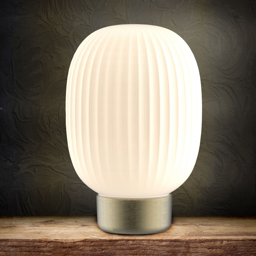 LED Zatemnitvena namizna svetilka na dotik LATTE LED/1,8W/5V USB 2000 mAh zlata/bela