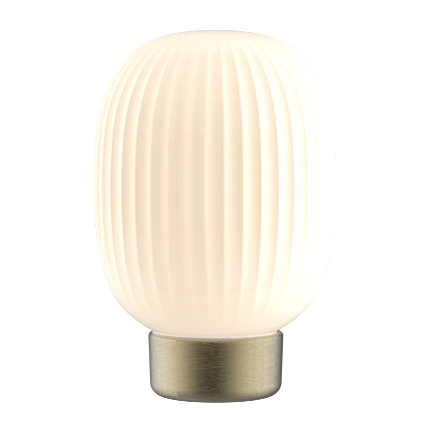 LED Zatemnitvena namizna svetilka na dotik LATTE LED/1,8W/5V USB 2000 mAh zlata/bela