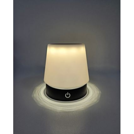 LED Zatemnitvena namizna svetilka na dotik LED/3W/5V USB 800 mAh bela