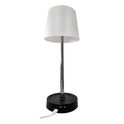 LED Zatemnitvena namizna svetilka na dotik LED/3W/5V USB 800 mAh bela