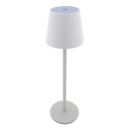 LED Zatemnitvena namizna svetilka na dotik LED/5W/5V USB 1200 mAh bela
