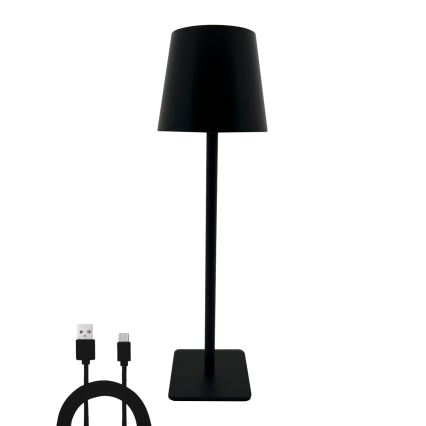 LED Zatemnitvena namizna svetilka na dotik LED/5W/5V USB 1200 mAh črna
