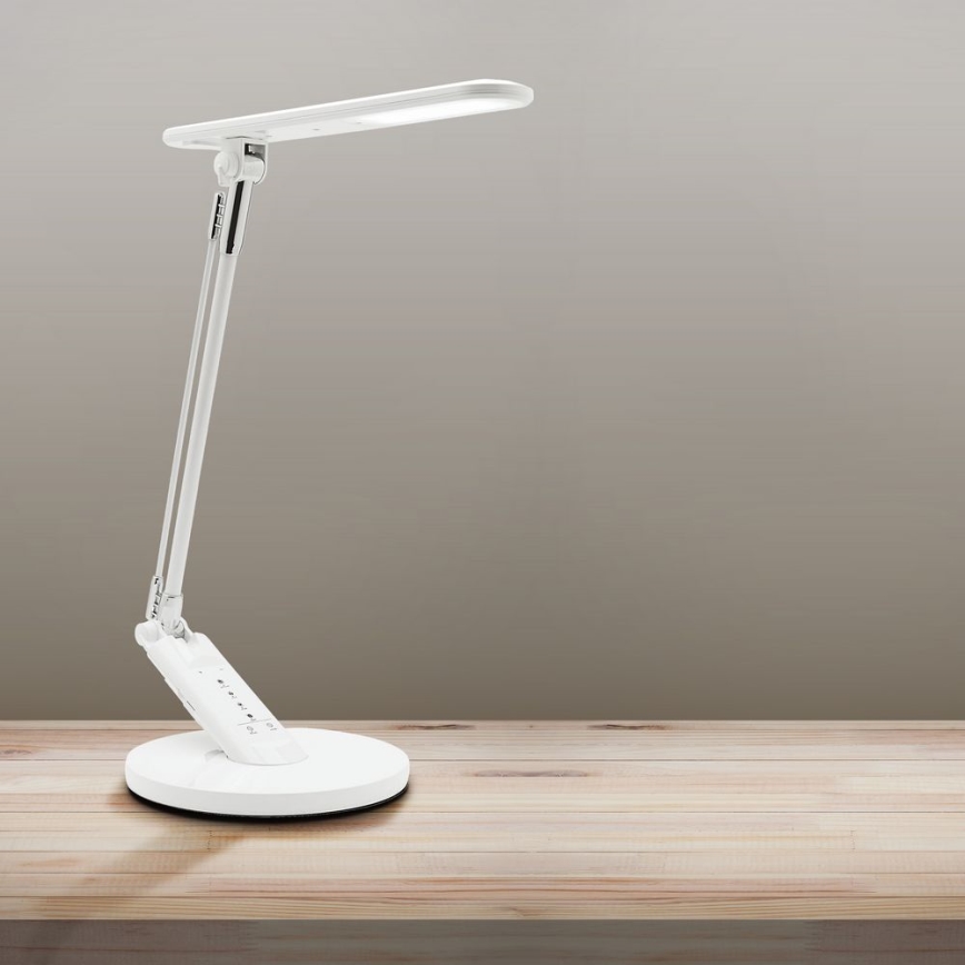 LED Zatemnitvena namizna svetilka na dotik OPTIMUM LED/7W/230V USB 3000/4000/6000K bela